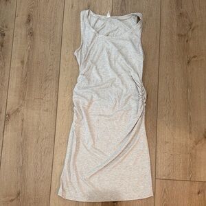 Pinkblush Heather Oatmeal Sleeveless Midi Dress